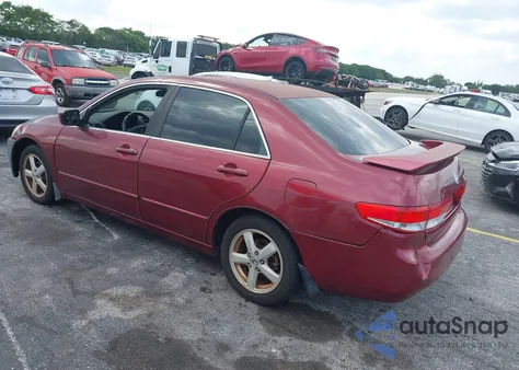 2003 Honda Accord 2.4 Ex из США, поврежденный, VIN JHMCM56653C049304